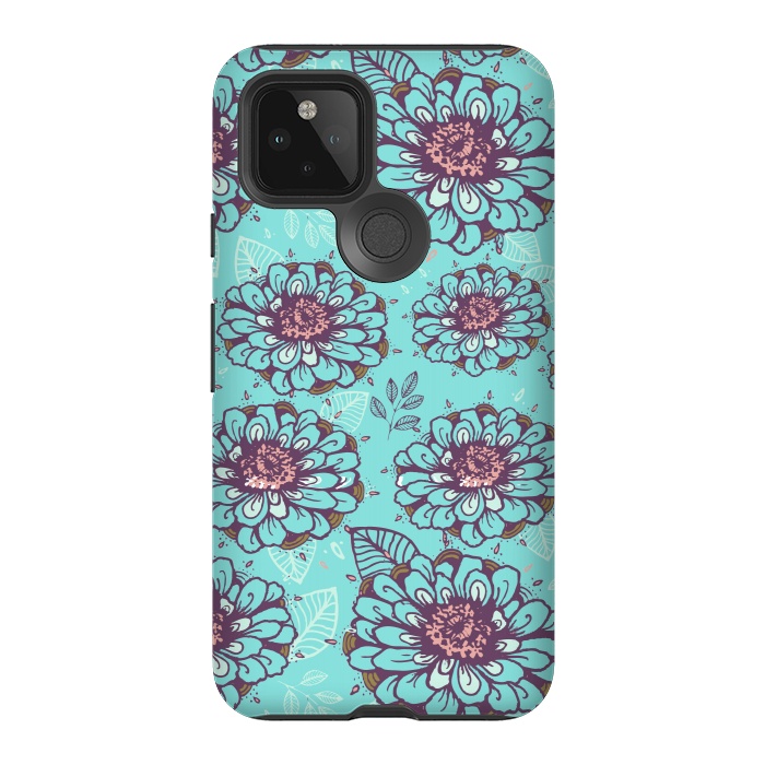 Pixel 5 StrongFit Floral Garden  by Rose Halsey