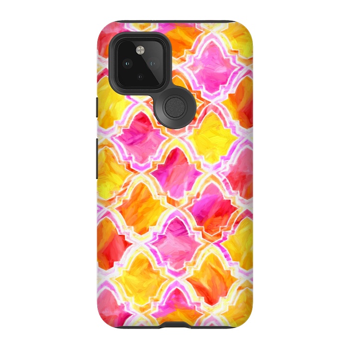 Pixel 5 StrongFit Marrakesh Inspired Moroccan In Sunset Colors  by Tigatiga