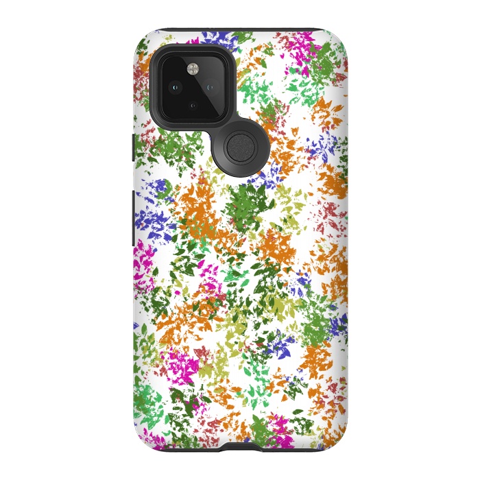 Pixel 5 StrongFit Colourful Flowers by Merveilleux Clement