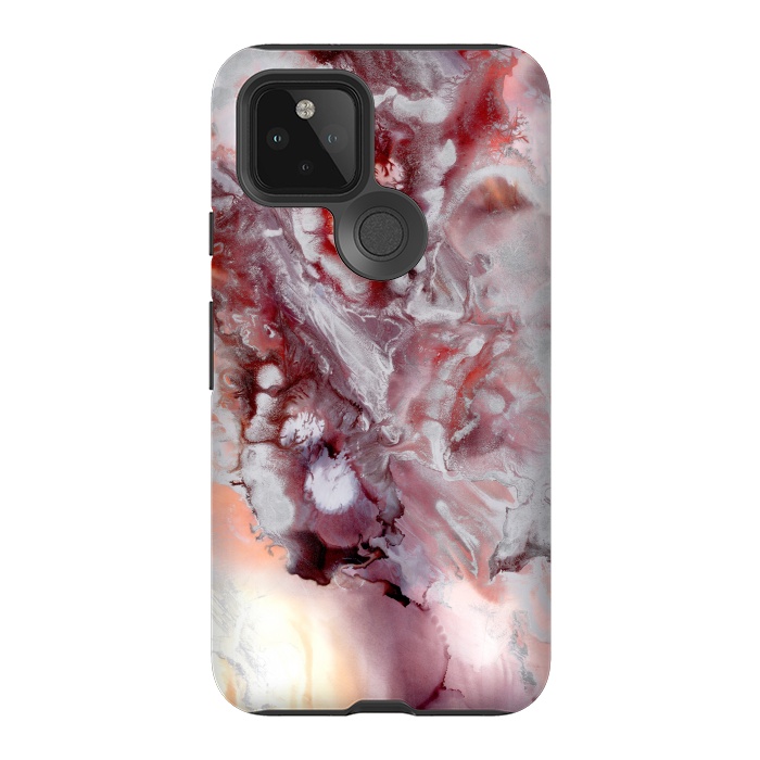 Pixel 5 StrongFit Alcohol Ink Fire   by Tigatiga