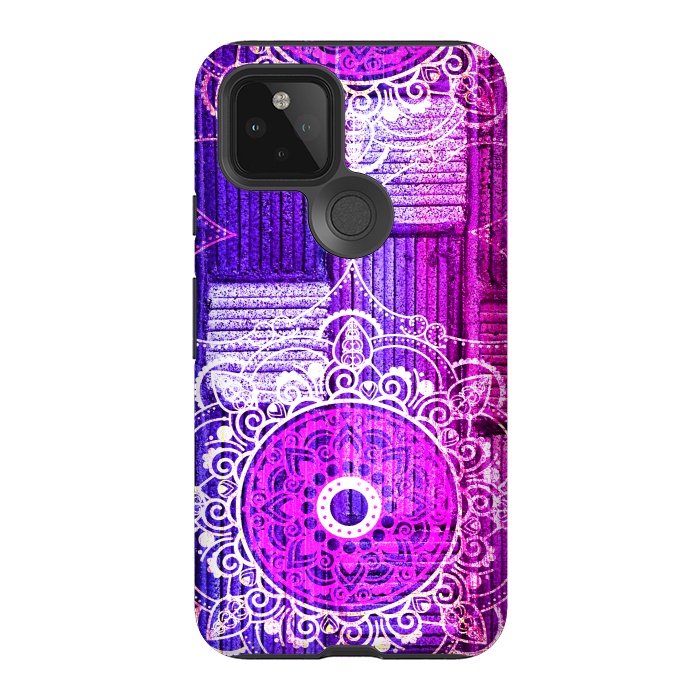 Pixel 5 StrongFit Purple Tapestry by Rossy Villarreal