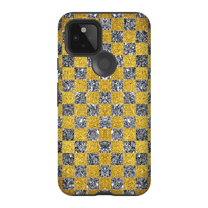 Pixel 5 StrongFit Checkered Pattern X by Art Design Works