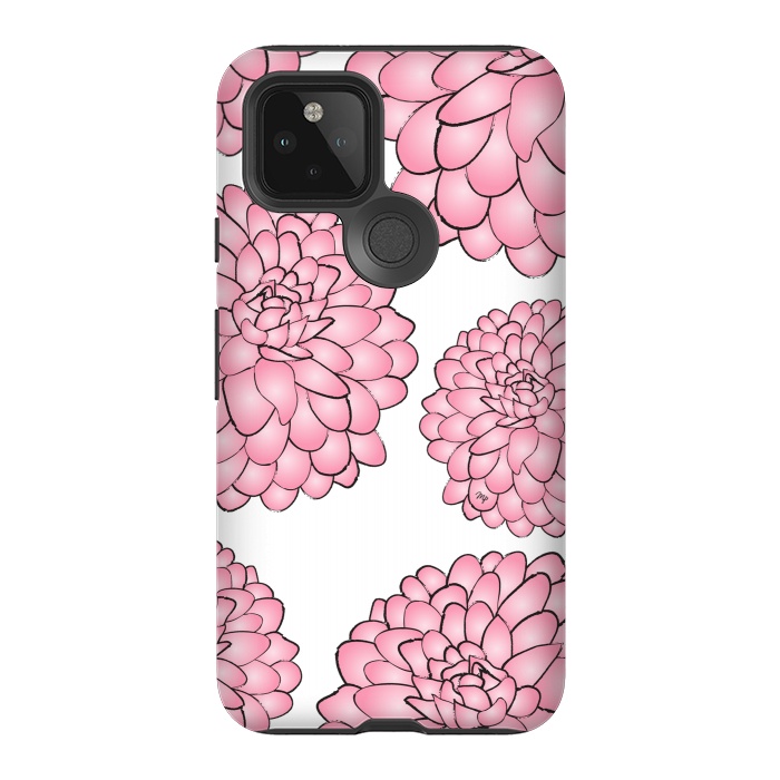 Pixel 5 StrongFit Pink Chrysanthemum by Martina