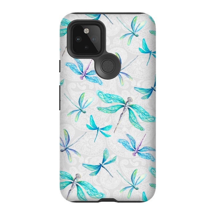 Pixel 5 StrongFit Dragonfly Paisley by gingerlique