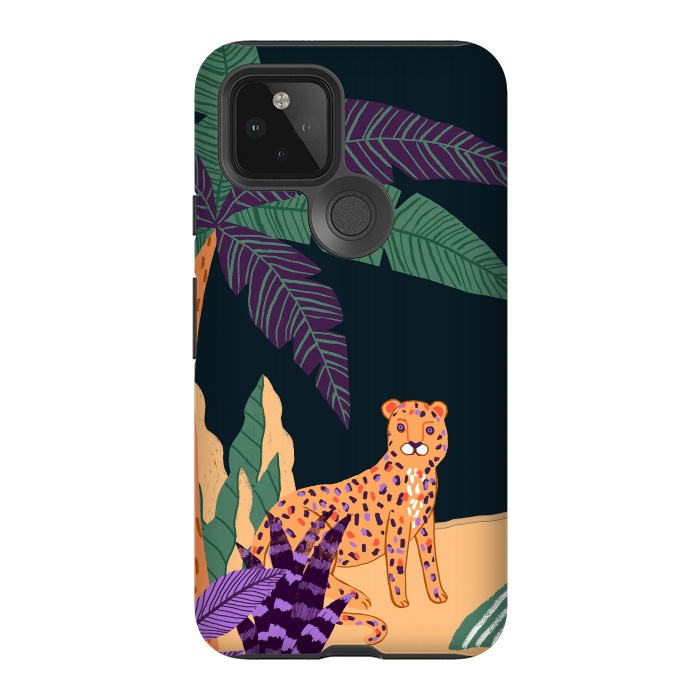 Pixel 5 StrongFit Cheetah on Tropical Beach by  Utart