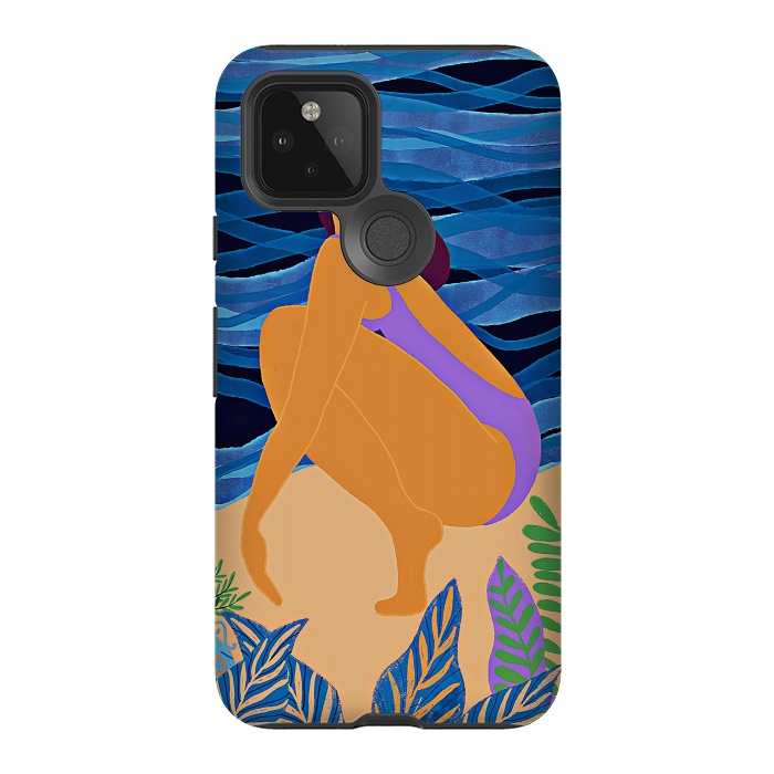 Pixel 5 StrongFit Eve - Girl on Tropical Jungle Beach by  Utart