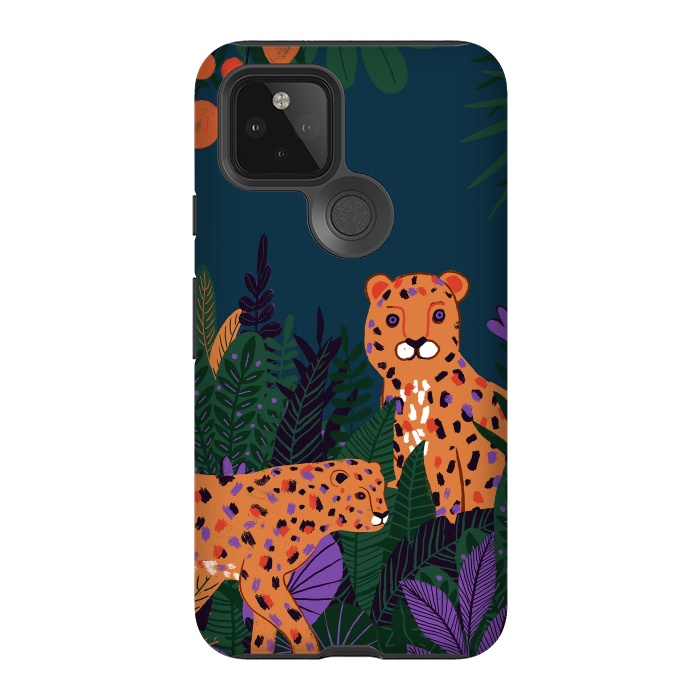 Pixel 5 StrongFit Two Cheetahs in Tropical Jungle by  Utart