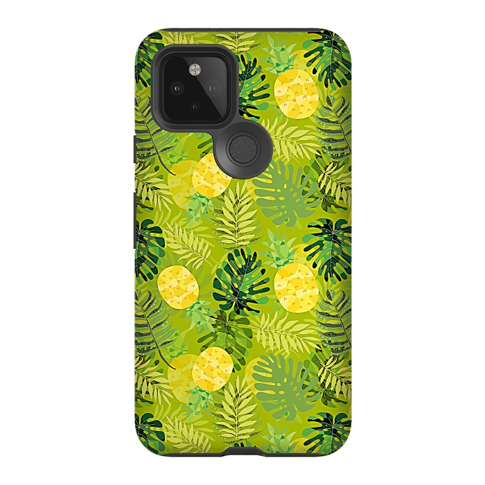 Pixel 5 StrongFit Eve's colorful pineapple garden Jungle by  Utart
