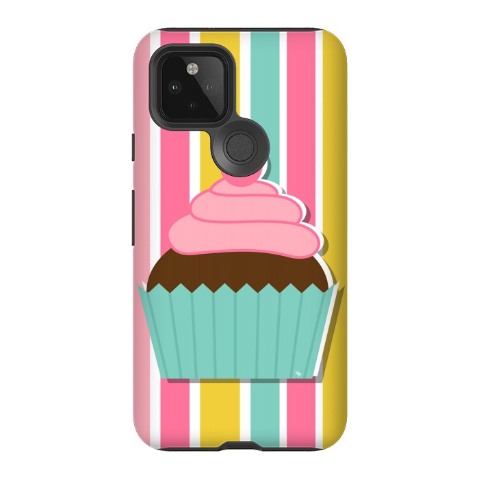 Pixel 5 StrongFit Colorful cupcake by Martina