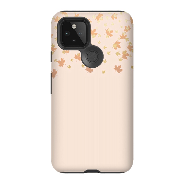 Pixel 5 StrongFit Leaves are falling on peach by  Utart