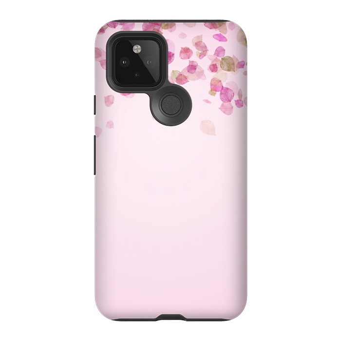 Pixel 5 StrongFit Leaves are falling on pink by  Utart