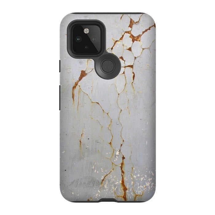 Pixel 5 StrongFit Rust Cracks On Metal Surface by Andrea Haase
