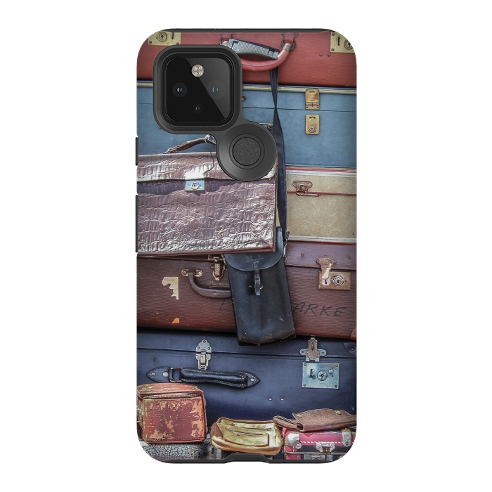 Pixel 5 StrongFit Collection Of Old Suitcase by Andrea Haase