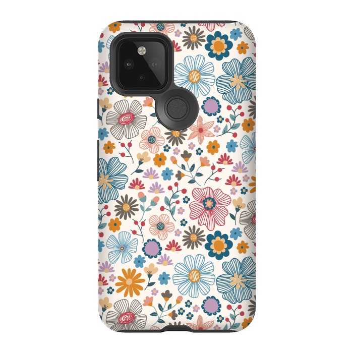 Pixel 5 StrongFit Winter Wild Bloom  by TracyLucy Designs