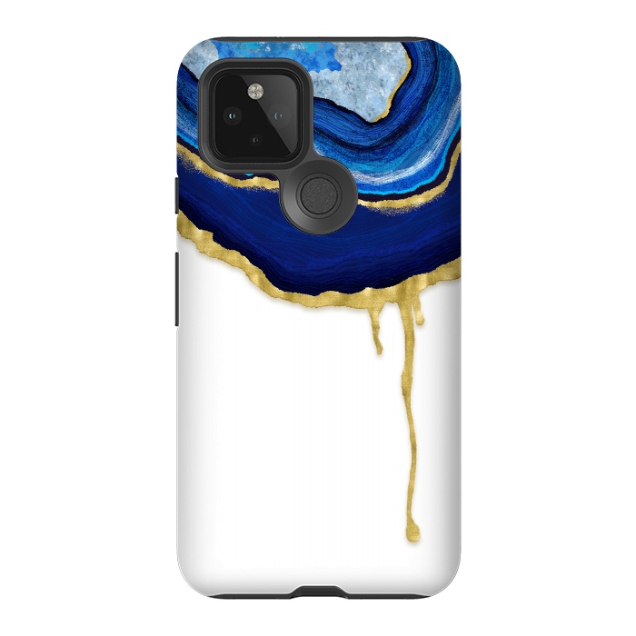 Pixel 5 StrongFit Sapphire Dripping Agate by Noonday Design