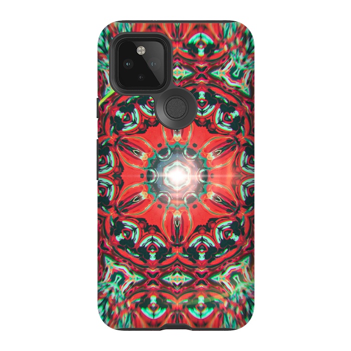 Pixel 5 StrongFit Abstract Mandala I by Art Design Works