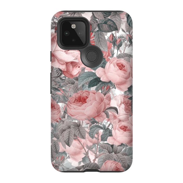 Pixel 5 StrongFit Victorian Blush Roses by  Utart