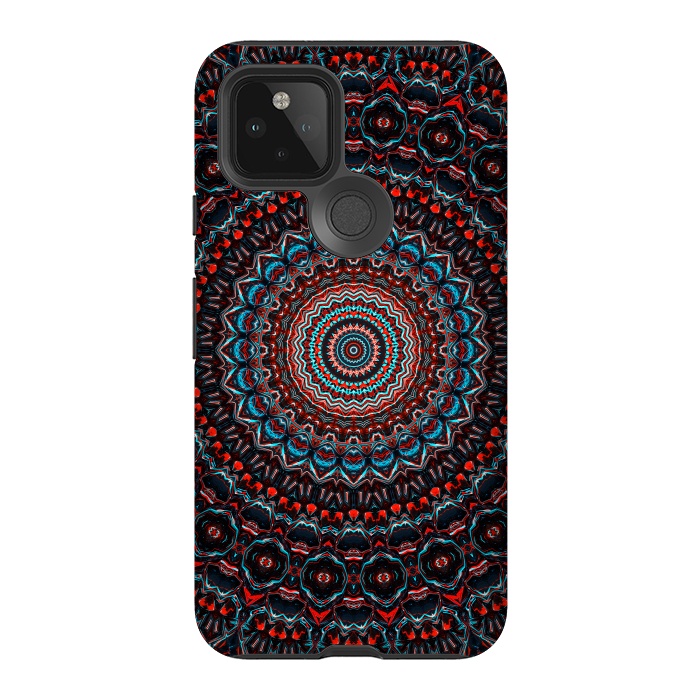 Pixel 5 StrongFit Abstract Mandala by Art Design Works