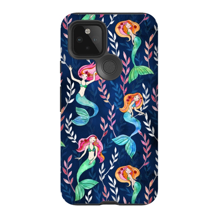 Pixel 5 StrongFit Little Merry Mermaids by Micklyn Le Feuvre