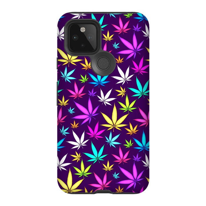 Pixel 5 StrongFit Colorful Weed Pattern by Art Design Works
