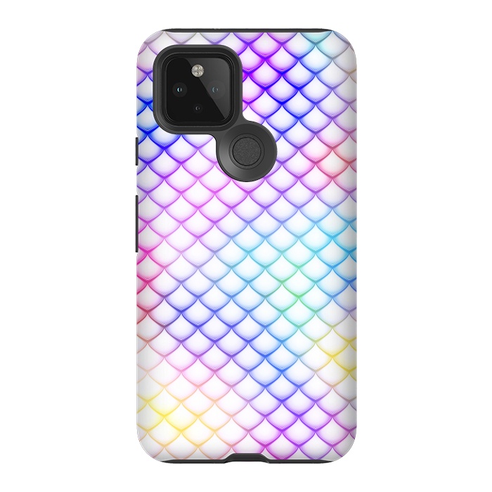 Pixel 5 StrongFit Colorful Mermaid Scales by Art Design Works