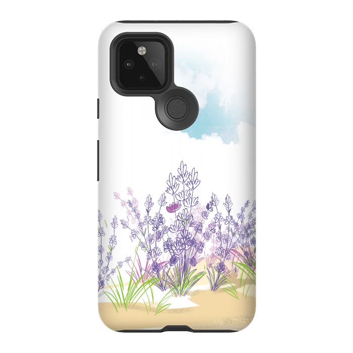 Pixel 5 StrongFit Lavender flower by Bledi