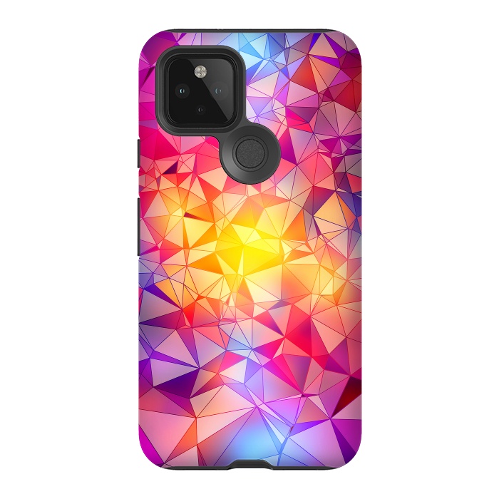 Pixel 5 StrongFit Colorful Low Poly Design by Art Design Works