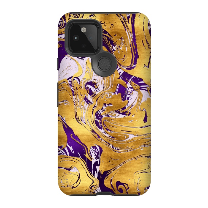 Pixel 5 StrongFit Abstract Marble Design by Art Design Works