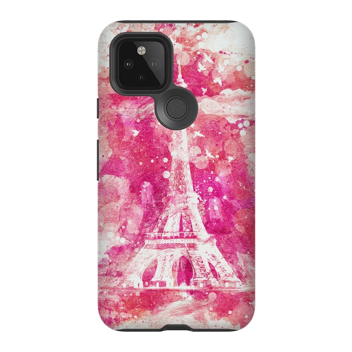 Pixel 5 StrongFit Artistic XLIV - Eiffel Tower Paris by Art Design Works