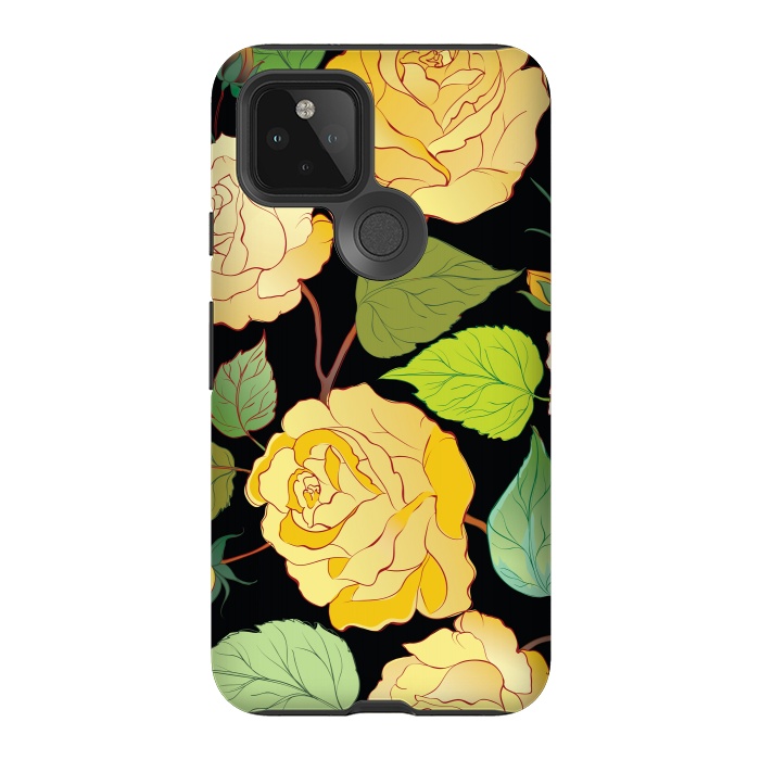 Pixel 5 StrongFit Colorful Roses 3 by Bledi