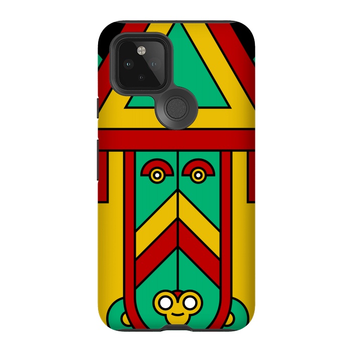 Pixel 5 StrongFit colorful aztec tribal by TMSarts
