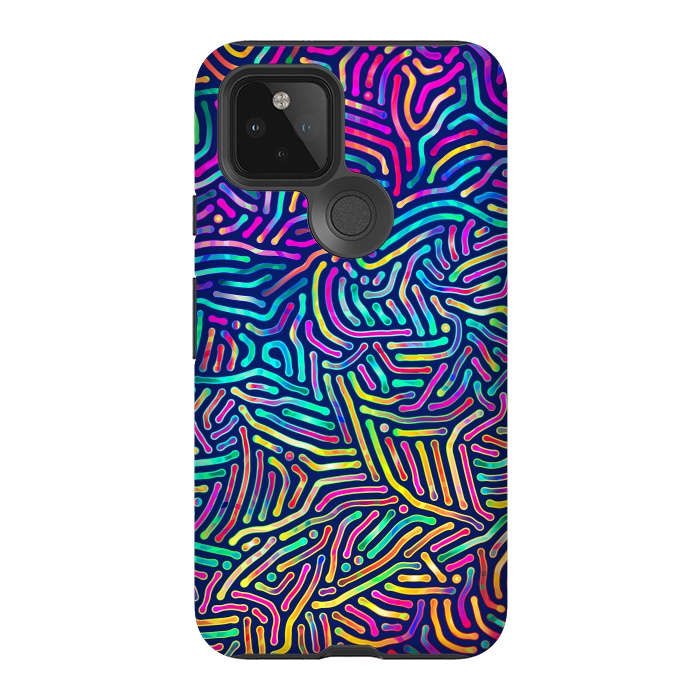 Pixel 5 StrongFit Colorful Puzzle Pattern by Art Design Works