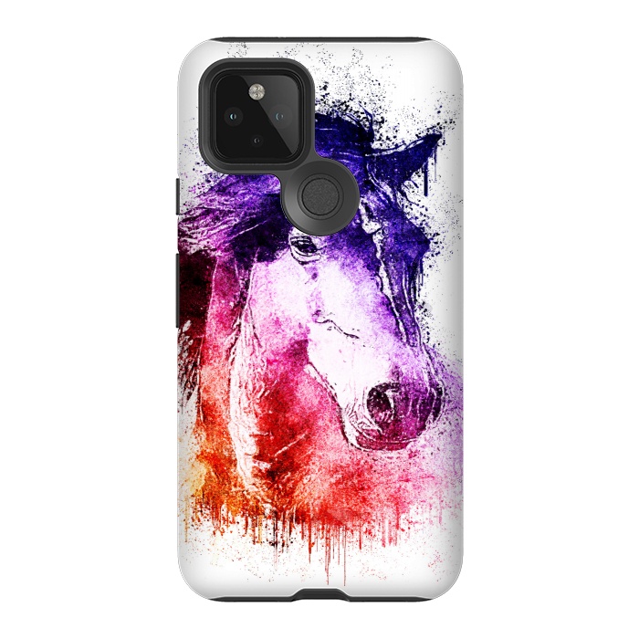 Pixel 5 StrongFit watercolor horse by Ancello