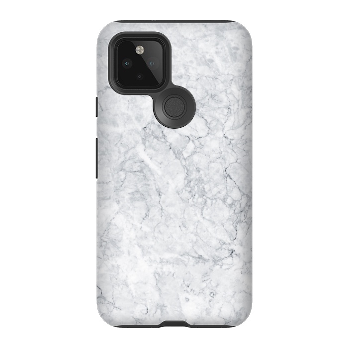 Pixel 5 StrongFit White Marble I by amini54