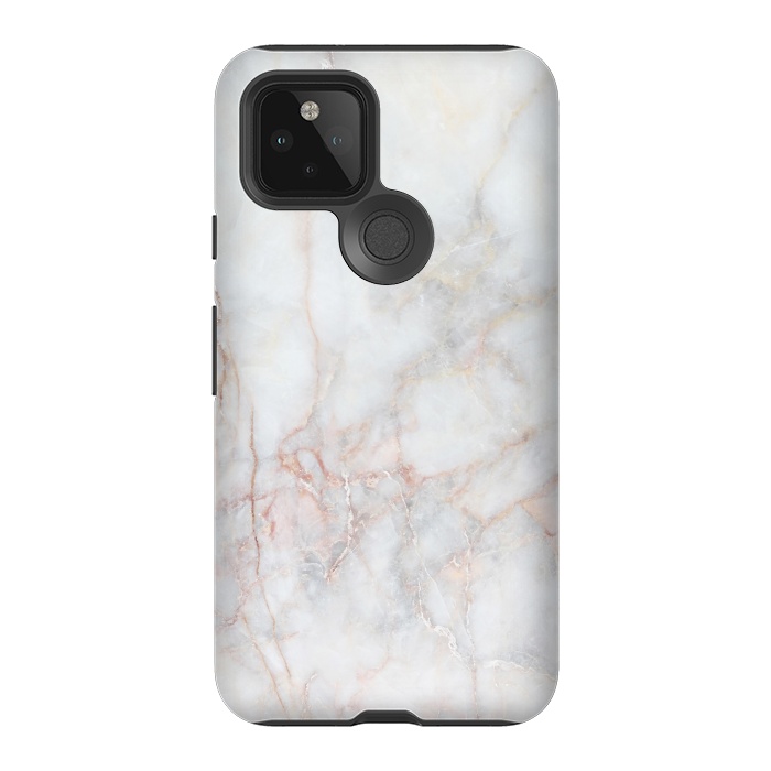 Pixel 5 StrongFit White Marble IV by amini54