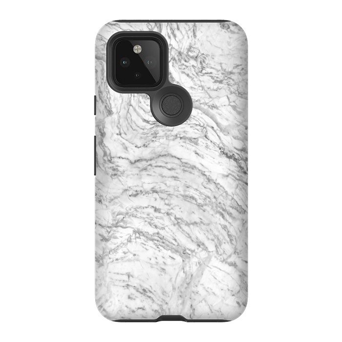 Pixel 5 StrongFit White Marble V by amini54