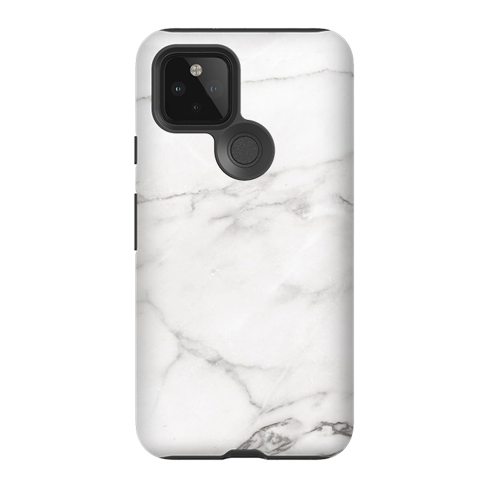 Pixel 5 StrongFit White Marble VI by amini54