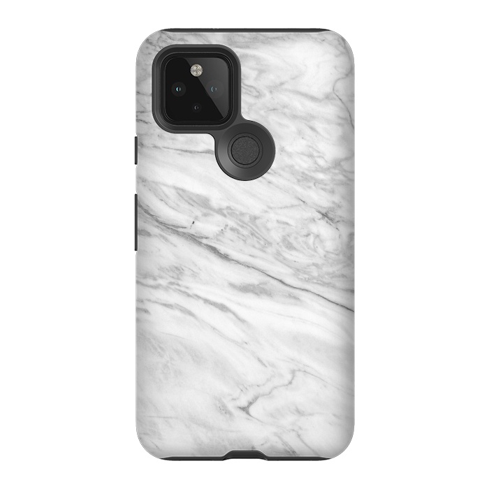 Pixel 5 StrongFit White Marble VIII by amini54