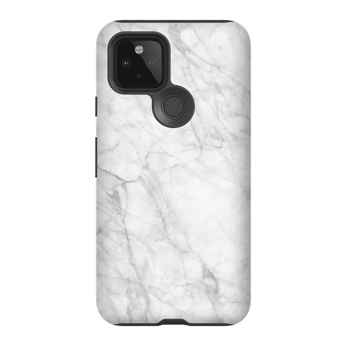 Pixel 5 StrongFit White Marble IX by amini54