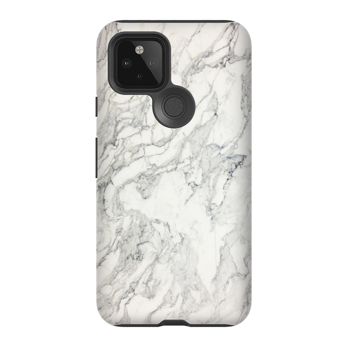 Pixel 5 StrongFit White Marble X by amini54