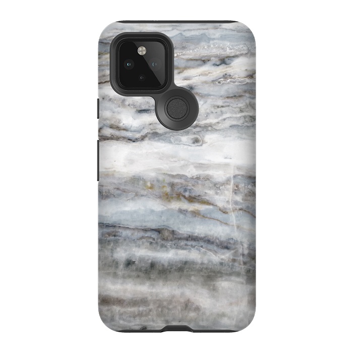 Pixel 5 StrongFit Blue and White Marble II by amini54