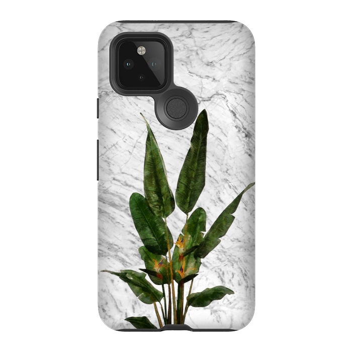 Pixel 5 StrongFit Bird of Paradise Plant on White by amini54