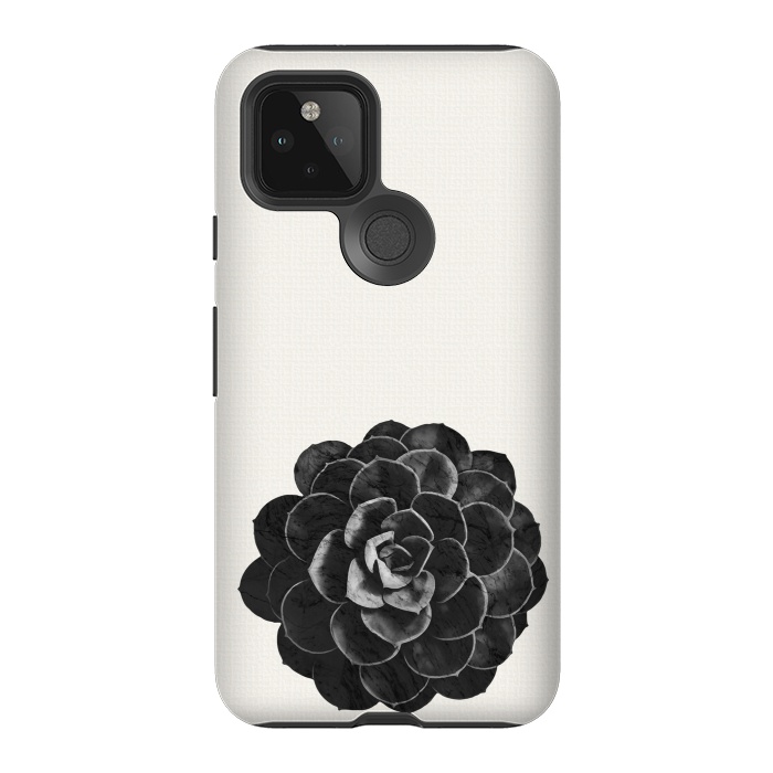 Pixel 5 StrongFit Succulent Black Marble by amini54