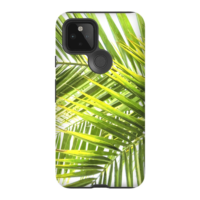 Pixel 5 StrongFit Palm Leaves Tropical Plant by Alemi