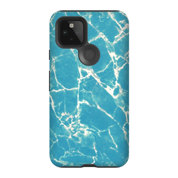 Pixel 5 StrongFit Bright blue marble by Oana 