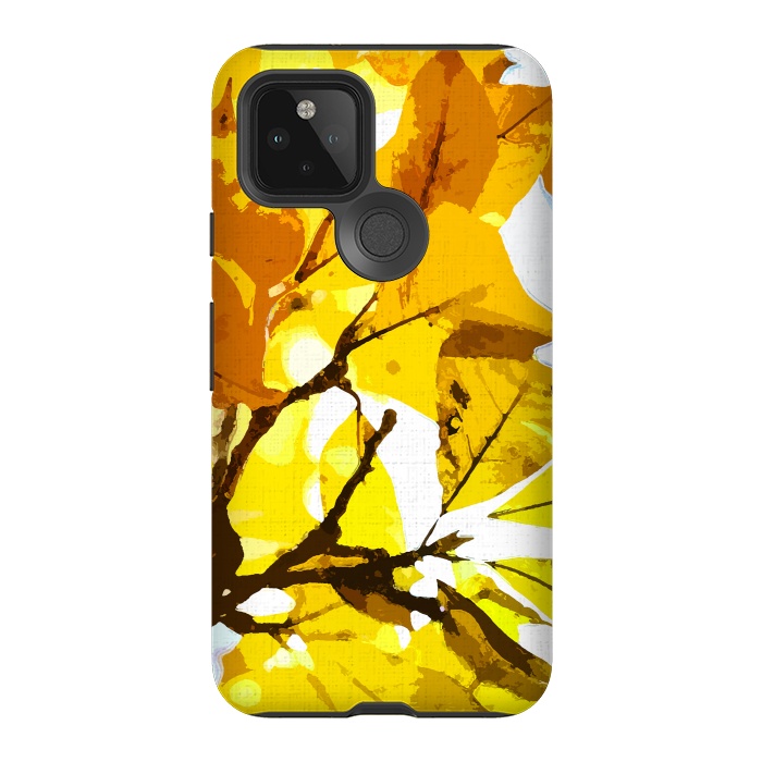 Pixel 5 StrongFit Autumn colors, leaves #oil #on #canvas by Bledi