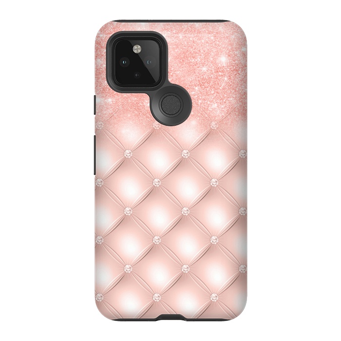Pixel 5 StrongFit Blush Pink Glitter on Luxury Pink Diamonds  by  Utart