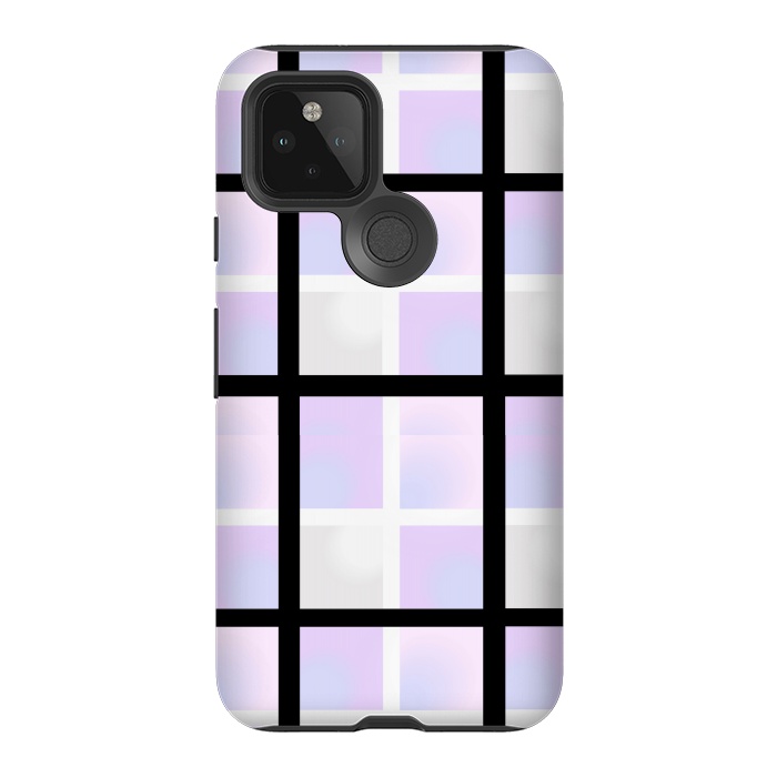 Pixel 5 StrongFit black checks pattern by MALLIKA