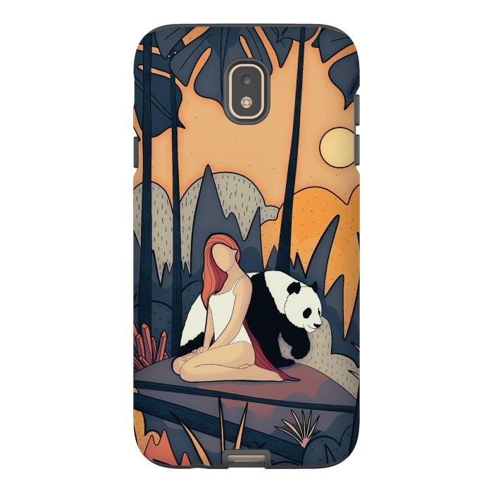 Galaxy J7 StrongFit The panda and the girl by Steve Wade (Swade)