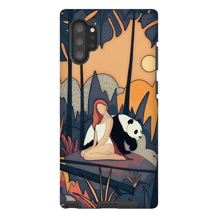 Galaxy Note 10 plus StrongFit The panda and the girl by Steve Wade (Swade)